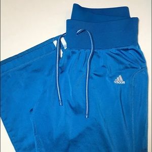 Blue ADIDAS White Stripped Sweatpants Size Medium